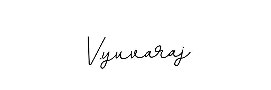 You should practise on your own different ways (BallpointsItalic-DORy9) to write your name (V.yuvaraj) in signature. don't let someone else do it for you. V.yuvaraj signature style 11 images and pictures png