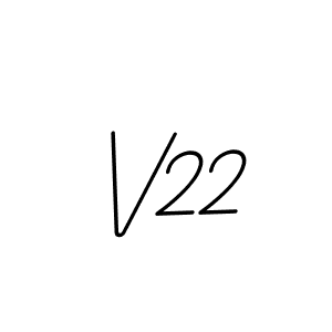 Design your own signature with our free online signature maker. With this signature software, you can create a handwritten (BallpointsItalic-DORy9) signature for name V22. V22 signature style 11 images and pictures png