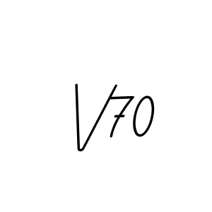 Also we have V70 name is the best signature style. Create professional handwritten signature collection using BallpointsItalic-DORy9 autograph style. V70 signature style 11 images and pictures png