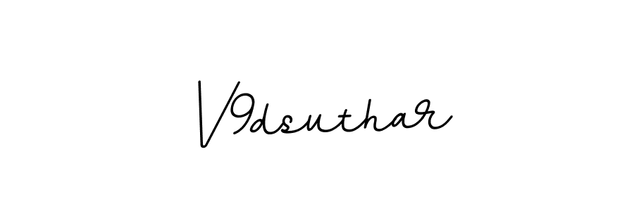 Create a beautiful signature design for name V9dsuthar. With this signature (BallpointsItalic-DORy9) fonts, you can make a handwritten signature for free. V9dsuthar signature style 11 images and pictures png