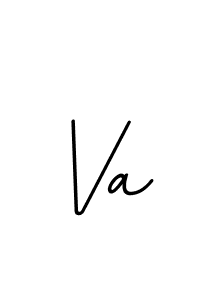 Use a signature maker to create a handwritten signature online. With this signature software, you can design (BallpointsItalic-DORy9) your own signature for name Va. Va signature style 11 images and pictures png