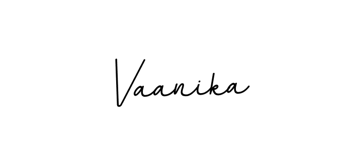 Design your own signature with our free online signature maker. With this signature software, you can create a handwritten (BallpointsItalic-DORy9) signature for name Vaanika. Vaanika signature style 11 images and pictures png