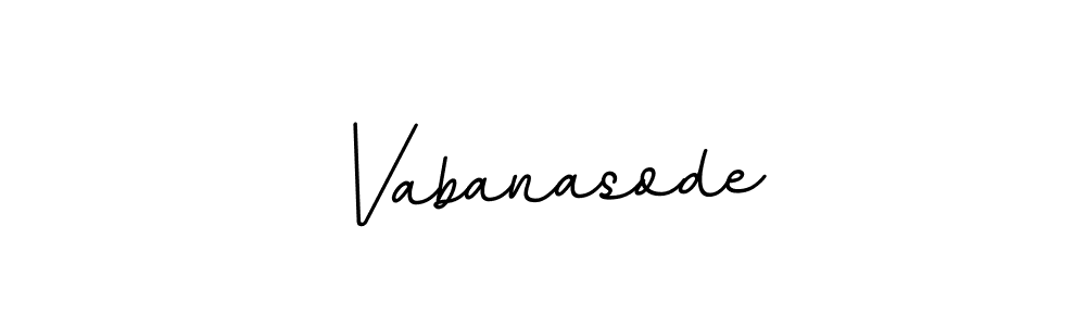 Use a signature maker to create a handwritten signature online. With this signature software, you can design (BallpointsItalic-DORy9) your own signature for name Vabanasode. Vabanasode signature style 11 images and pictures png