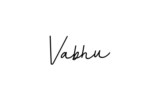 Vabhu stylish signature style. Best Handwritten Sign (BallpointsItalic-DORy9) for my name. Handwritten Signature Collection Ideas for my name Vabhu. Vabhu signature style 11 images and pictures png