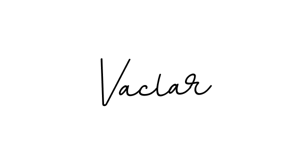 Create a beautiful signature design for name Vaclar. With this signature (BallpointsItalic-DORy9) fonts, you can make a handwritten signature for free. Vaclar signature style 11 images and pictures png