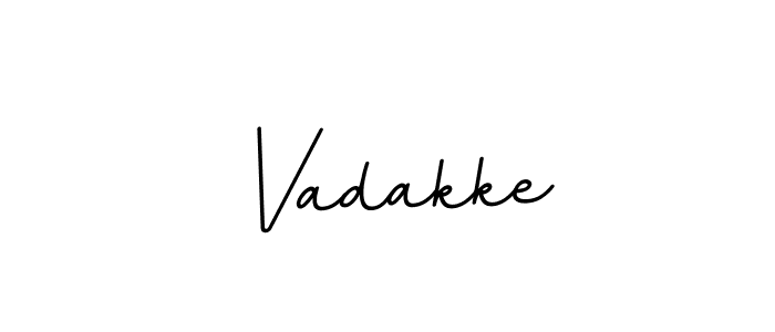 Create a beautiful signature design for name Vadakke. With this signature (BallpointsItalic-DORy9) fonts, you can make a handwritten signature for free. Vadakke signature style 11 images and pictures png