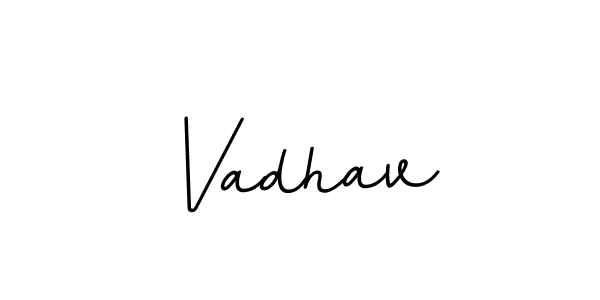 How to make Vadhav name signature. Use BallpointsItalic-DORy9 style for creating short signs online. This is the latest handwritten sign. Vadhav signature style 11 images and pictures png