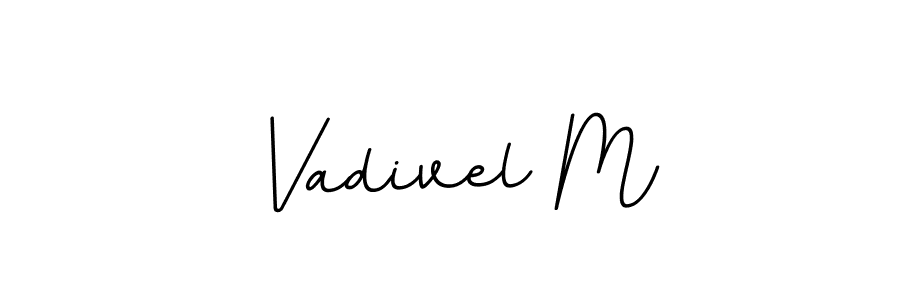 Also we have Vadivel M name is the best signature style. Create professional handwritten signature collection using BallpointsItalic-DORy9 autograph style. Vadivel M signature style 11 images and pictures png