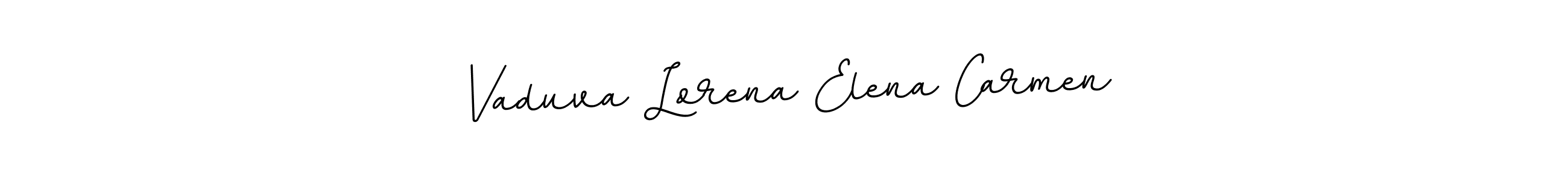 It looks lik you need a new signature style for name Vaduva Lorena Elena Carmen. Design unique handwritten (BallpointsItalic-DORy9) signature with our free signature maker in just a few clicks. Vaduva Lorena Elena Carmen signature style 11 images and pictures png