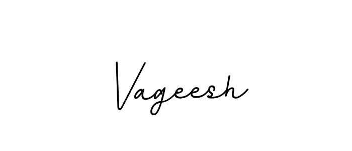 Make a beautiful signature design for name Vageesh. With this signature (BallpointsItalic-DORy9) style, you can create a handwritten signature for free. Vageesh signature style 11 images and pictures png