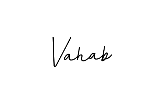 if you are searching for the best signature style for your name Vahab. so please give up your signature search. here we have designed multiple signature styles  using BallpointsItalic-DORy9. Vahab signature style 11 images and pictures png