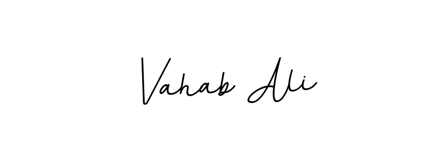 Make a beautiful signature design for name Vahab Ali. With this signature (BallpointsItalic-DORy9) style, you can create a handwritten signature for free. Vahab Ali signature style 11 images and pictures png