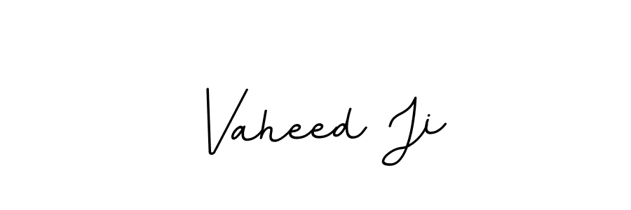 Make a beautiful signature design for name Vaheed Ji. With this signature (BallpointsItalic-DORy9) style, you can create a handwritten signature for free. Vaheed Ji signature style 11 images and pictures png
