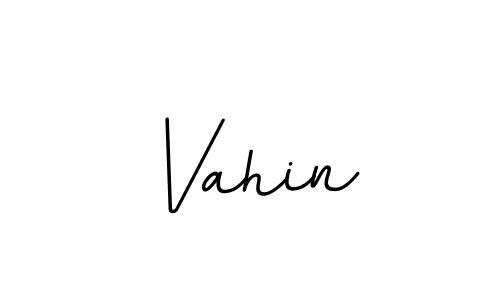 How to make Vahin name signature. Use BallpointsItalic-DORy9 style for creating short signs online. This is the latest handwritten sign. Vahin signature style 11 images and pictures png