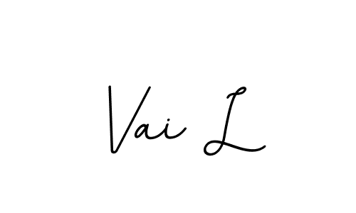 Design your own signature with our free online signature maker. With this signature software, you can create a handwritten (BallpointsItalic-DORy9) signature for name Vai L. Vai L signature style 11 images and pictures png