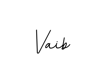 Vaib stylish signature style. Best Handwritten Sign (BallpointsItalic-DORy9) for my name. Handwritten Signature Collection Ideas for my name Vaib. Vaib signature style 11 images and pictures png