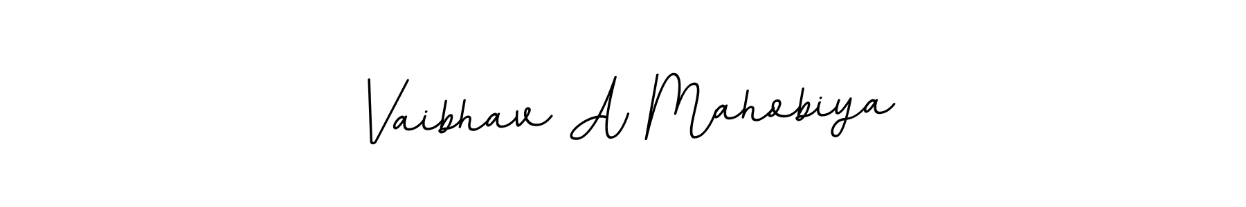 Make a beautiful signature design for name Vaibhav A Mahobiya. Use this online signature maker to create a handwritten signature for free. Vaibhav A Mahobiya signature style 11 images and pictures png