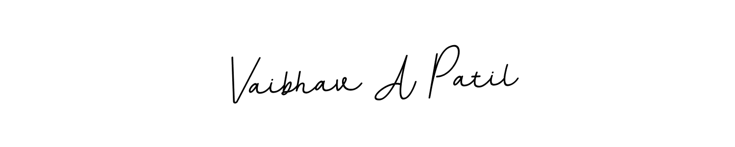 if you are searching for the best signature style for your name Vaibhav A Patil. so please give up your signature search. here we have designed multiple signature styles  using BallpointsItalic-DORy9. Vaibhav A Patil signature style 11 images and pictures png