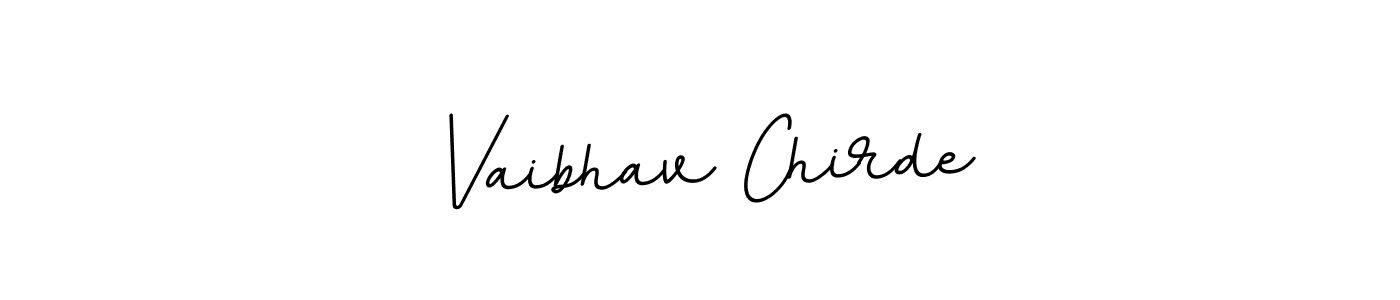 Use a signature maker to create a handwritten signature online. With this signature software, you can design (BallpointsItalic-DORy9) your own signature for name Vaibhav Chirde. Vaibhav Chirde signature style 11 images and pictures png