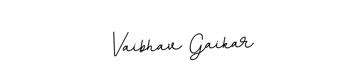 Design your own signature with our free online signature maker. With this signature software, you can create a handwritten (BallpointsItalic-DORy9) signature for name Vaibhav Gaikar. Vaibhav Gaikar signature style 11 images and pictures png