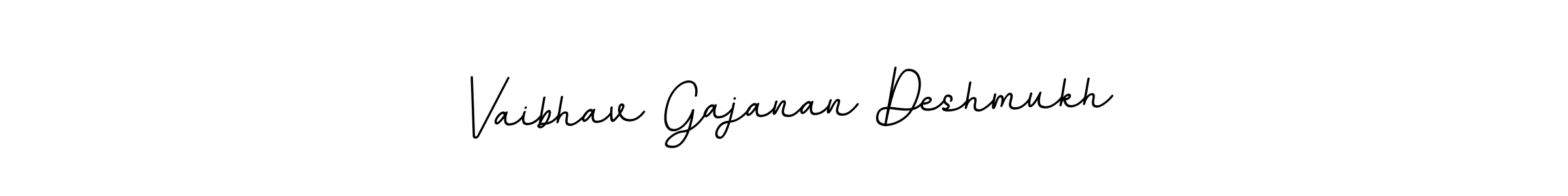 Create a beautiful signature design for name Vaibhav Gajanan Deshmukh. With this signature (BallpointsItalic-DORy9) fonts, you can make a handwritten signature for free. Vaibhav Gajanan Deshmukh signature style 11 images and pictures png