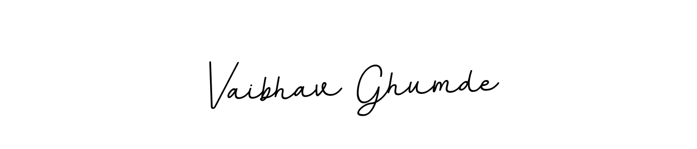 You should practise on your own different ways (BallpointsItalic-DORy9) to write your name (Vaibhav Ghumde) in signature. don't let someone else do it for you. Vaibhav Ghumde signature style 11 images and pictures png