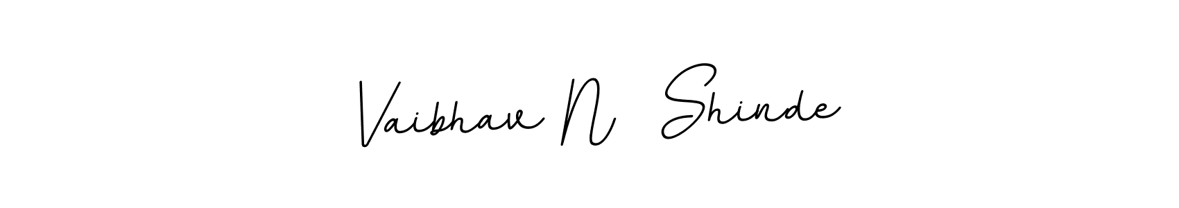 BallpointsItalic-DORy9 is a professional signature style that is perfect for those who want to add a touch of class to their signature. It is also a great choice for those who want to make their signature more unique. Get Vaibhav N  Shinde name to fancy signature for free. Vaibhav N  Shinde signature style 11 images and pictures png