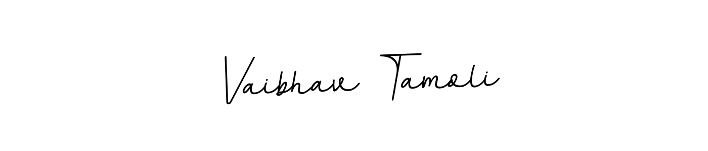 Design your own signature with our free online signature maker. With this signature software, you can create a handwritten (BallpointsItalic-DORy9) signature for name Vaibhav Tamoli. Vaibhav Tamoli signature style 11 images and pictures png
