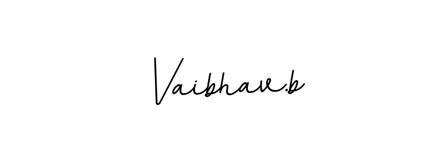 It looks lik you need a new signature style for name Vaibhav.b. Design unique handwritten (BallpointsItalic-DORy9) signature with our free signature maker in just a few clicks. Vaibhav.b signature style 11 images and pictures png