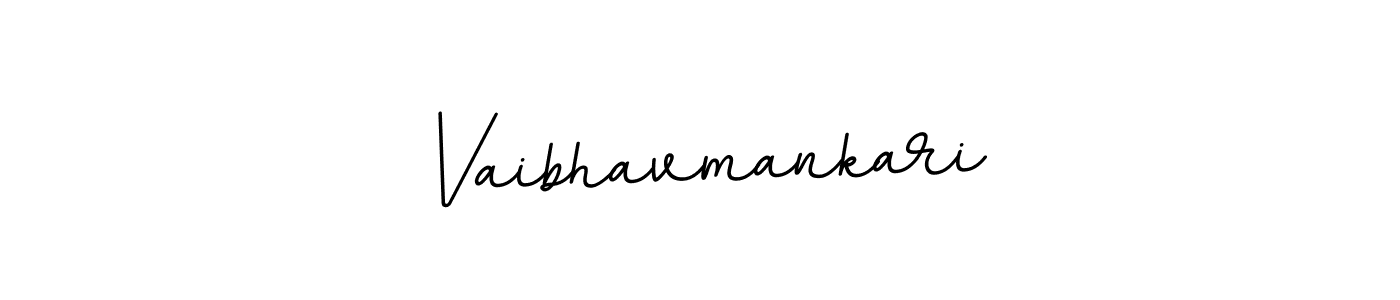 It looks lik you need a new signature style for name Vaibhavmankari. Design unique handwritten (BallpointsItalic-DORy9) signature with our free signature maker in just a few clicks. Vaibhavmankari signature style 11 images and pictures png