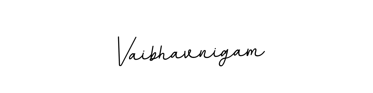 Create a beautiful signature design for name Vaibhavnigam. With this signature (BallpointsItalic-DORy9) fonts, you can make a handwritten signature for free. Vaibhavnigam signature style 11 images and pictures png