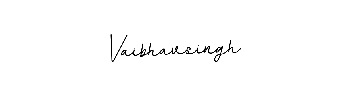 Design your own signature with our free online signature maker. With this signature software, you can create a handwritten (BallpointsItalic-DORy9) signature for name Vaibhavsingh. Vaibhavsingh signature style 11 images and pictures png