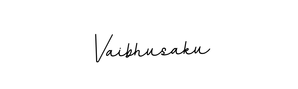 How to make Vaibhusaku name signature. Use BallpointsItalic-DORy9 style for creating short signs online. This is the latest handwritten sign. Vaibhusaku signature style 11 images and pictures png