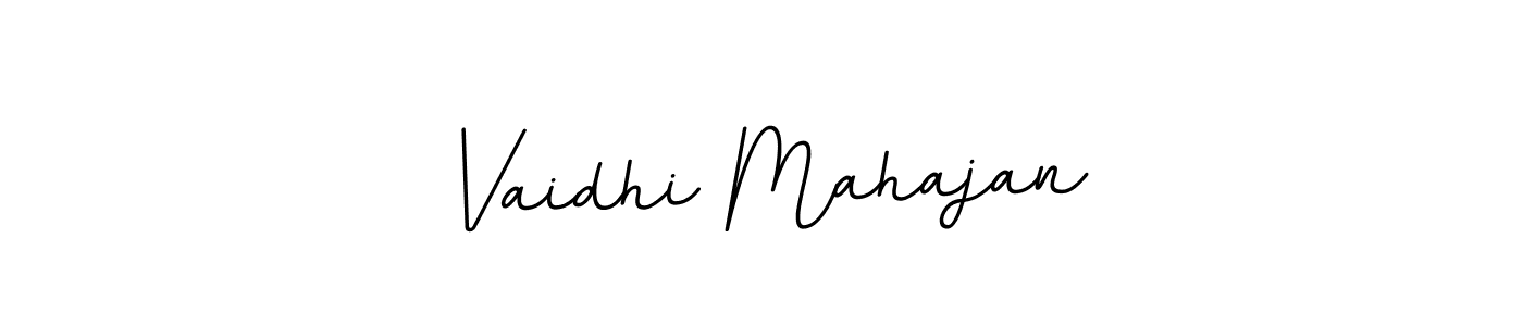 The best way (BallpointsItalic-DORy9) to make a short signature is to pick only two or three words in your name. The name Vaidhi Mahajan include a total of six letters. For converting this name. Vaidhi Mahajan signature style 11 images and pictures png