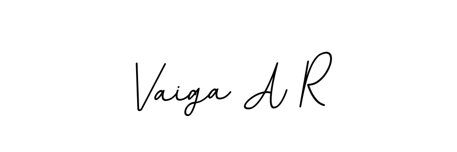 How to make Vaiga A R signature? BallpointsItalic-DORy9 is a professional autograph style. Create handwritten signature for Vaiga A R name. Vaiga A R signature style 11 images and pictures png