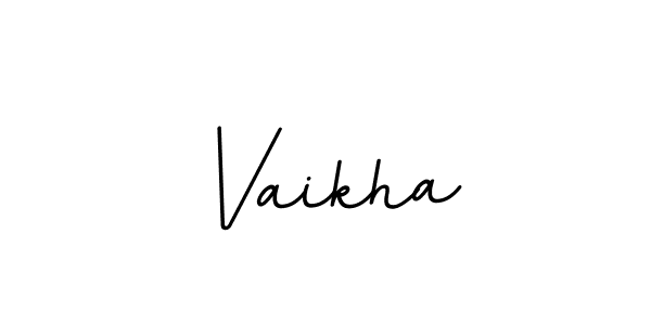 How to make Vaikha name signature. Use BallpointsItalic-DORy9 style for creating short signs online. This is the latest handwritten sign. Vaikha signature style 11 images and pictures png