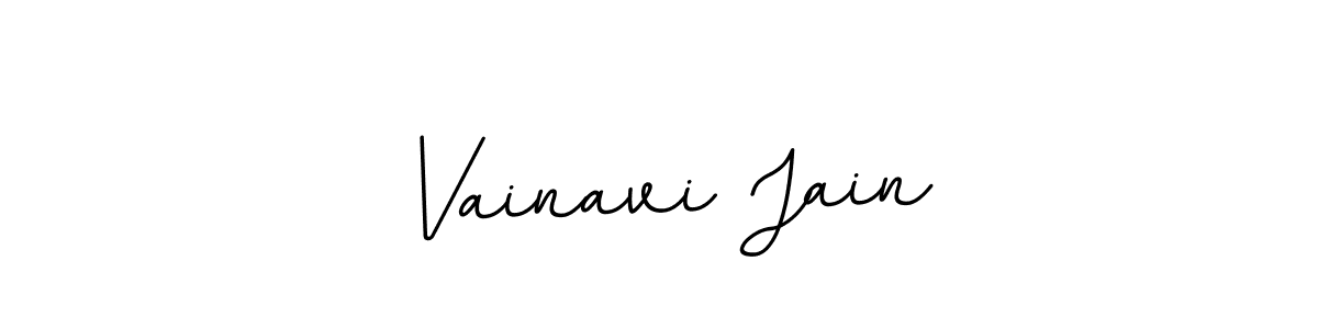 Make a beautiful signature design for name Vainavi Jain. With this signature (BallpointsItalic-DORy9) style, you can create a handwritten signature for free. Vainavi Jain signature style 11 images and pictures png