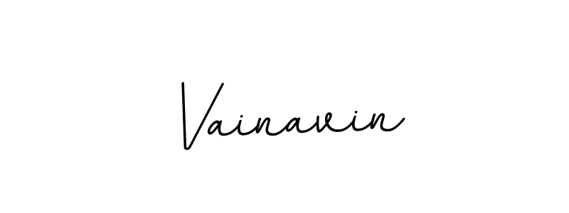 Create a beautiful signature design for name Vainavin. With this signature (BallpointsItalic-DORy9) fonts, you can make a handwritten signature for free. Vainavin signature style 11 images and pictures png