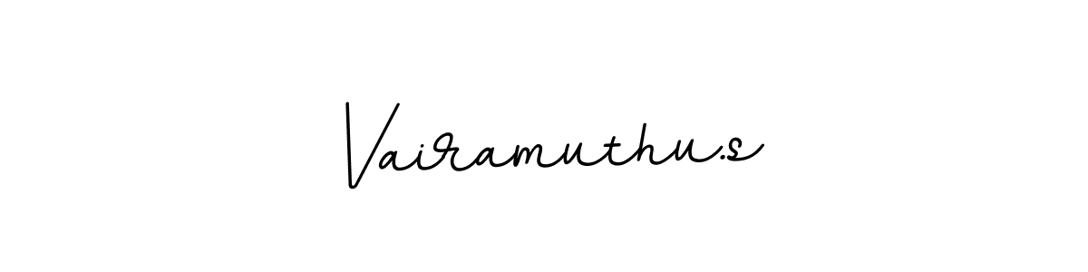 Vairamuthu.s stylish signature style. Best Handwritten Sign (BallpointsItalic-DORy9) for my name. Handwritten Signature Collection Ideas for my name Vairamuthu.s. Vairamuthu.s signature style 11 images and pictures png