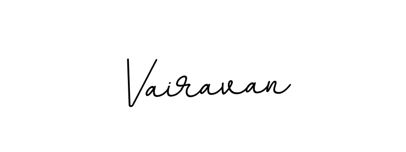 Design your own signature with our free online signature maker. With this signature software, you can create a handwritten (BallpointsItalic-DORy9) signature for name Vairavan. Vairavan signature style 11 images and pictures png