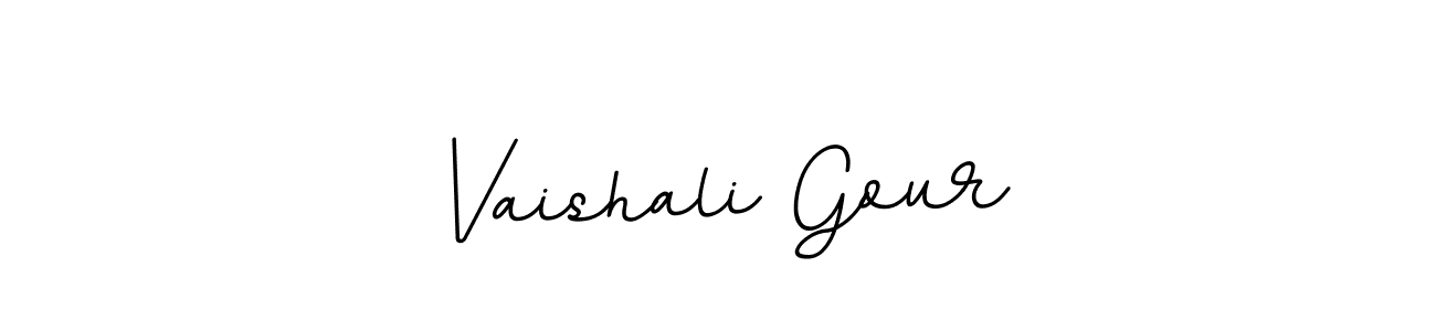 Vaishali Gour stylish signature style. Best Handwritten Sign (BallpointsItalic-DORy9) for my name. Handwritten Signature Collection Ideas for my name Vaishali Gour. Vaishali Gour signature style 11 images and pictures png