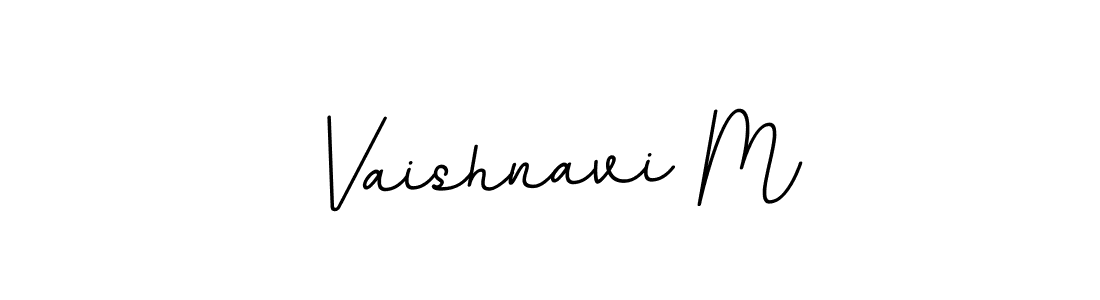Make a beautiful signature design for name Vaishnavi M. With this signature (BallpointsItalic-DORy9) style, you can create a handwritten signature for free. Vaishnavi M signature style 11 images and pictures png
