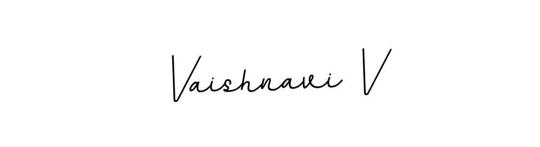 Vaishnavi V stylish signature style. Best Handwritten Sign (BallpointsItalic-DORy9) for my name. Handwritten Signature Collection Ideas for my name Vaishnavi V. Vaishnavi V signature style 11 images and pictures png