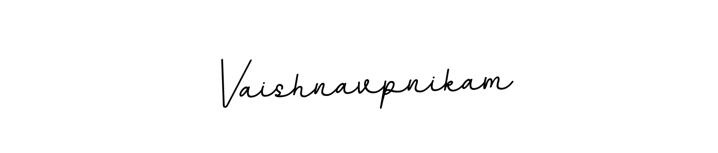 How to make Vaishnavpnikam name signature. Use BallpointsItalic-DORy9 style for creating short signs online. This is the latest handwritten sign. Vaishnavpnikam signature style 11 images and pictures png