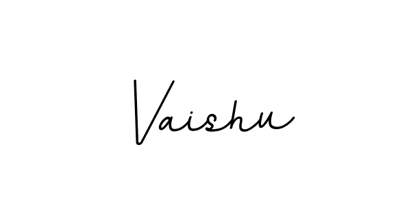 How to make Vaishu name signature. Use BallpointsItalic-DORy9 style for creating short signs online. This is the latest handwritten sign. Vaishu signature style 11 images and pictures png