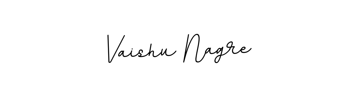 How to make Vaishu Nagre name signature. Use BallpointsItalic-DORy9 style for creating short signs online. This is the latest handwritten sign. Vaishu Nagre signature style 11 images and pictures png