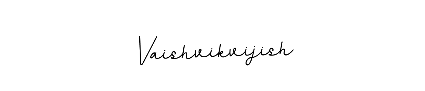 Design your own signature with our free online signature maker. With this signature software, you can create a handwritten (BallpointsItalic-DORy9) signature for name Vaishvikvijish. Vaishvikvijish signature style 11 images and pictures png