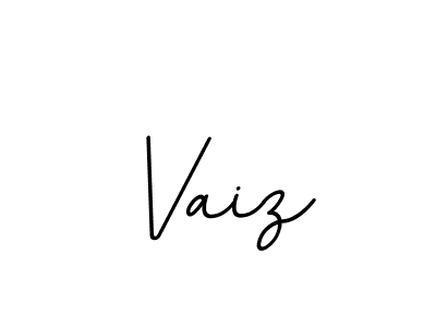 Design your own signature with our free online signature maker. With this signature software, you can create a handwritten (BallpointsItalic-DORy9) signature for name Vaiz. Vaiz signature style 11 images and pictures png