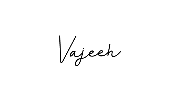 Design your own signature with our free online signature maker. With this signature software, you can create a handwritten (BallpointsItalic-DORy9) signature for name Vajeeh. Vajeeh signature style 11 images and pictures png