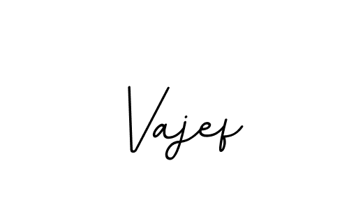 How to make Vajef name signature. Use BallpointsItalic-DORy9 style for creating short signs online. This is the latest handwritten sign. Vajef signature style 11 images and pictures png